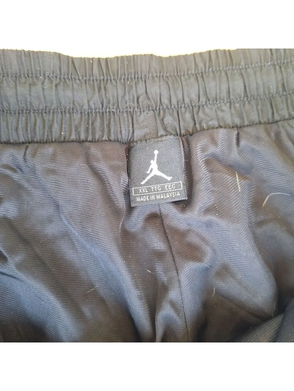 Jordan XXL Track Pants Black White Stripe Side Zipper Bottoms Mens
